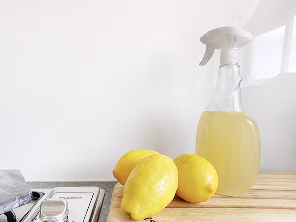 Eco-friendly cleaning products of the kind Happy Maids brings to every visit